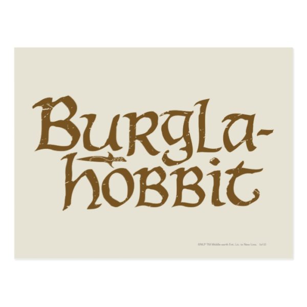 Burgla Hobbit Postcard