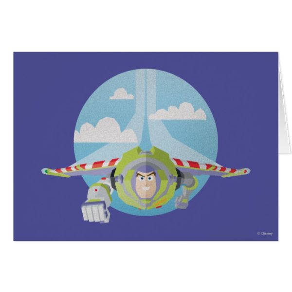 Buzz Lightyear Flying Despeckled Retro Graphic