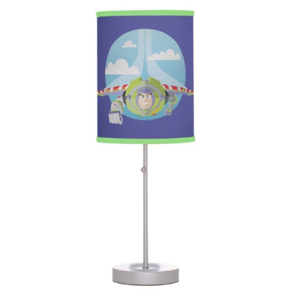 Buzz Lightyear Flying Despeckled Retro Graphic Table Lamp