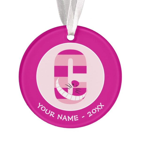 C is for Cheshire Cat | Add Your Name Ornament