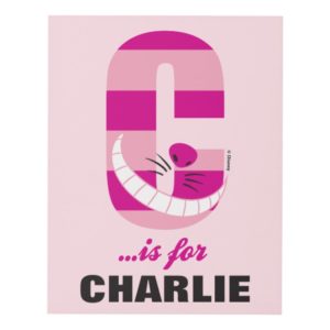C is for Cheshire Cat | Add Your Name Panel Wall Art