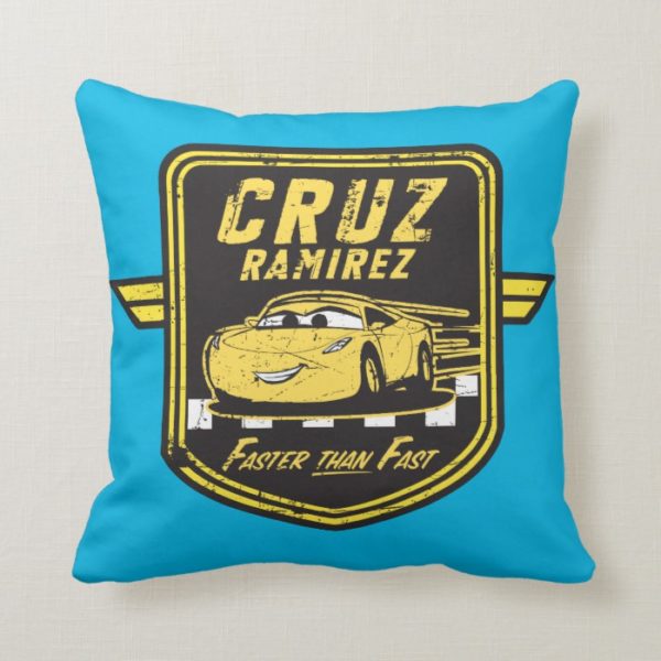 Cars 3 | Cruz Ramirez - Faster than Fast Throw Pillow