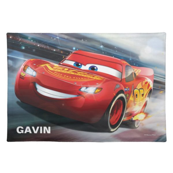 Cars 3 | Lightning McQueen - Add Your Name Cloth Placemat
