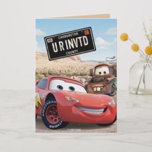 Cars Birthday Invitation