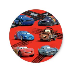 Cars Classic Round Sticker