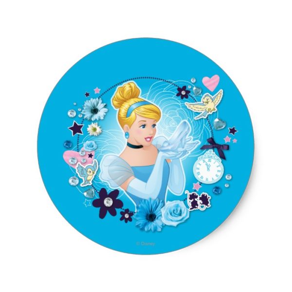 Cinderella - Gracious as a True Princess Classic Round Sticker