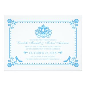 Cinderella Wedding | Carriage & Flowers Invitation