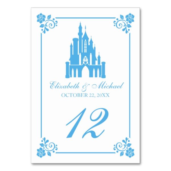 Cinderella Wedding | Castle Table Number