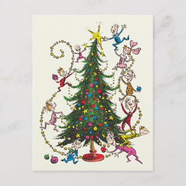 Classic Grinch | Christmas Tree Holiday Postcard