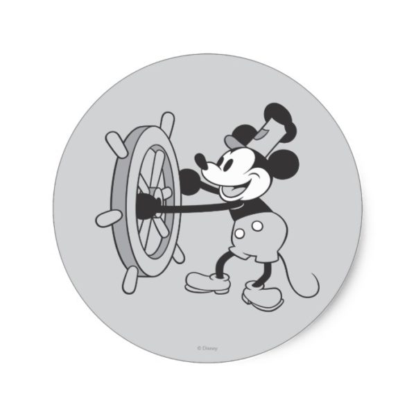 Classic Mickey | Steamboat Willie Classic Round Sticker