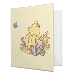 Classic Winnie the Pooh and Piglet 1 Binder