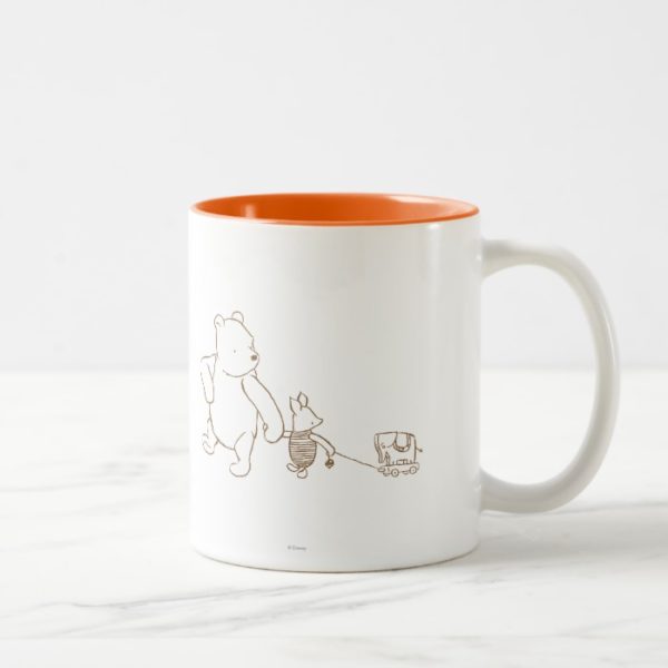 Classic Winnie the Pooh and Piglet 2 Two-Tone Coffee Mug