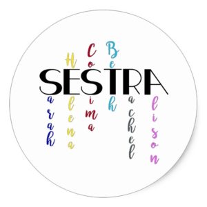 Clone Sestra Classic Round Sticker
