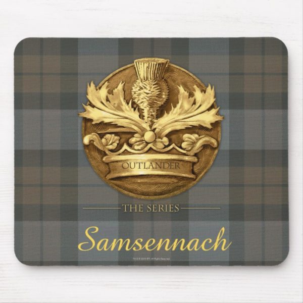 Customizable Thistle of Scotland Emblem Mouse Pad