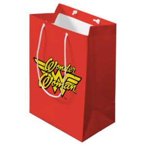 DC Comics | Wonder Woman Logo | Happy Birthday Medium Gift Bag