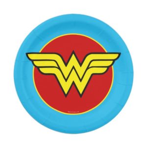 DC Comics | Wonder Woman Logo | Happy Birthday Paper Plate