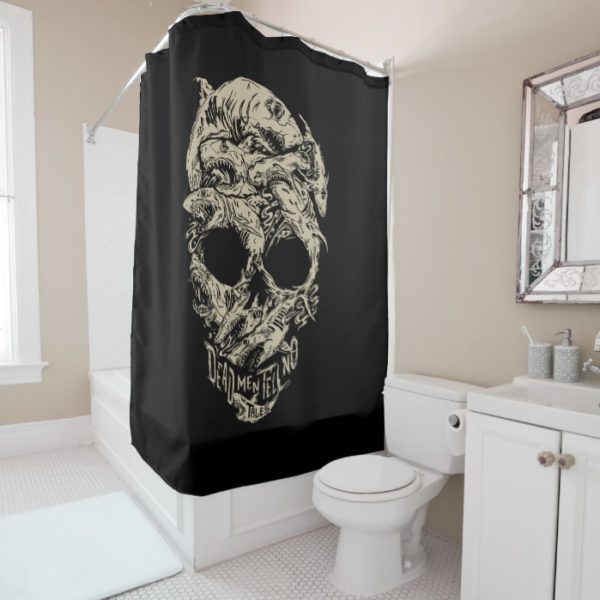 Dead Men Tell No Tales Skull Shower Curtain