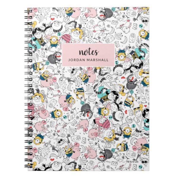 Despicable Me | Colorful Family Doodle Pattern Notebook