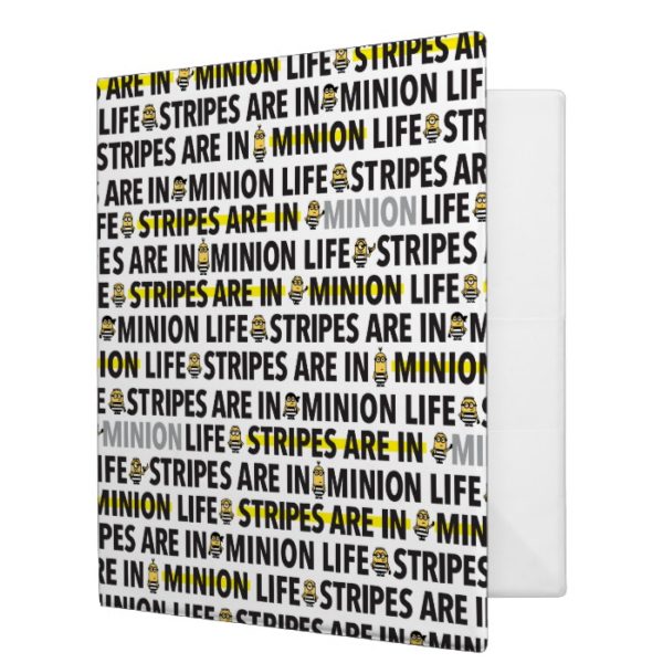 Despicable Me | Minion Life Text Pattern 3 Ring Binder