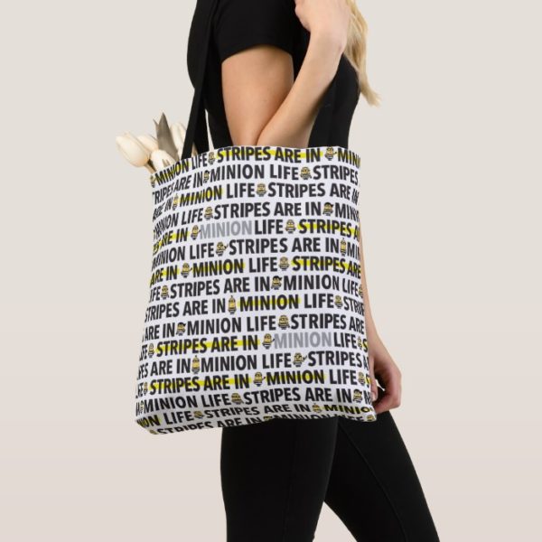 Despicable Me | Minion Life Text Pattern Tote Bag