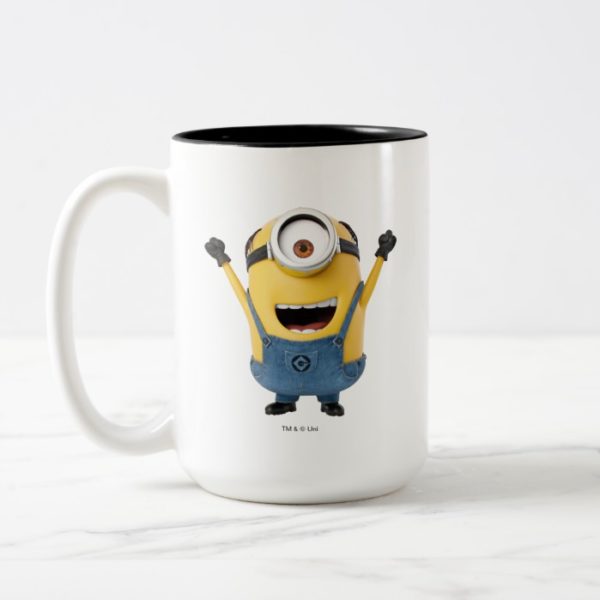 Despicable Me | Minion Stuart Excited Two-Tone Coffee Mug