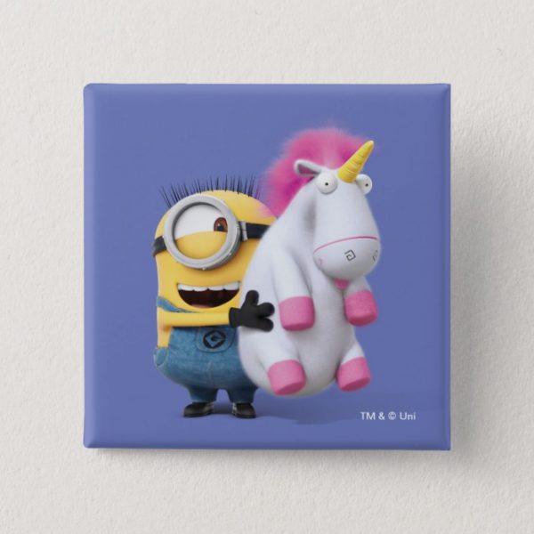 Despicable Me | Minion Stuart & Unicorn Button