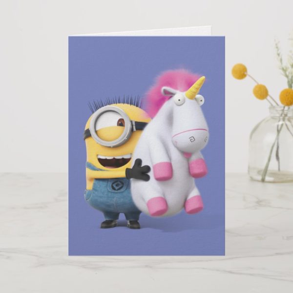 Despicable Me | Minion Stuart & Unicorn Card