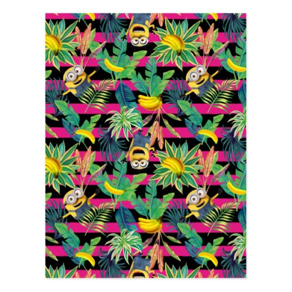 Despicable Me | Minion Tropical Pattern Postcard