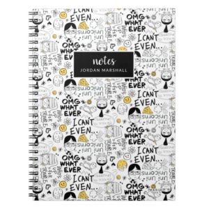 Despicable Me | OMG, I Can't Even - Text Pattern Notebook