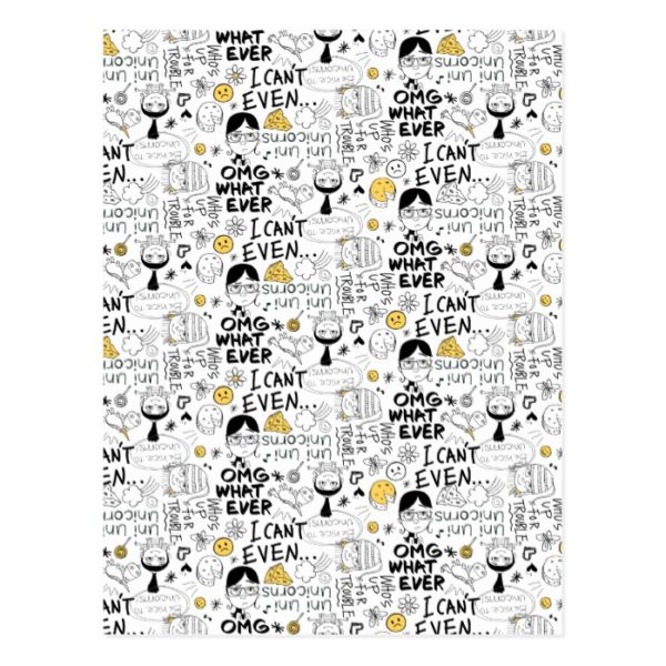 Despicable Me | OMG, I Can't Even - Text Pattern Postcard