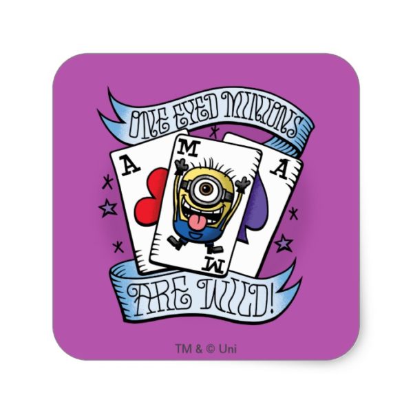 Despicable Me | One Eyed Minions are Wild Square Sticker