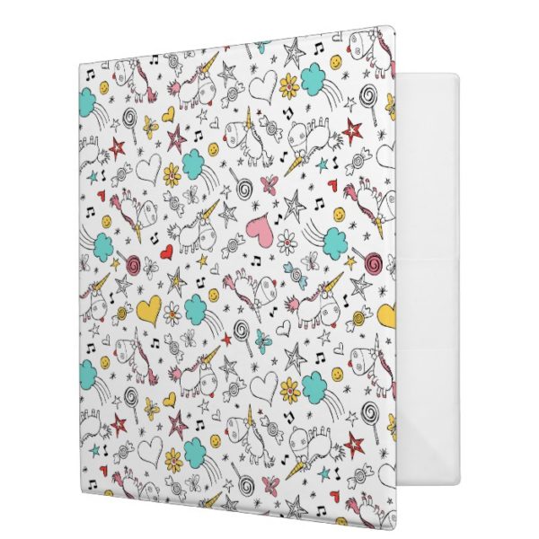 Despicable Me | Unicorn and Icon Pattern 3 Ring Binder