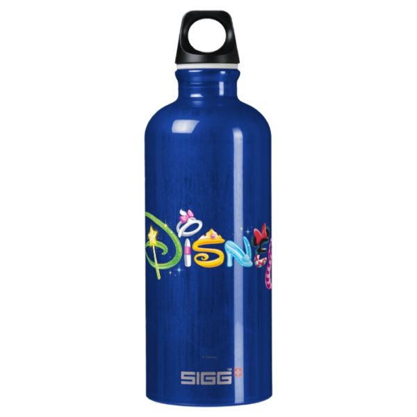 Disney Logo | Girl Characters Aluminum Water Bottle