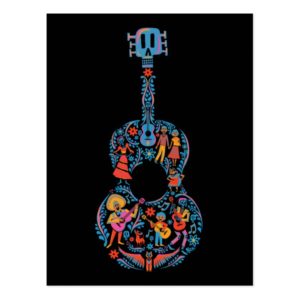 Disney Pixar Coco | Colorful Character Guitar Postcard