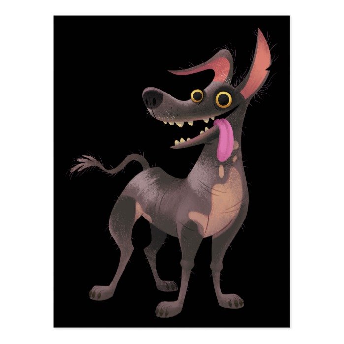 Disney Pixar Coco | Dante | Funny Tongue Out Postcard