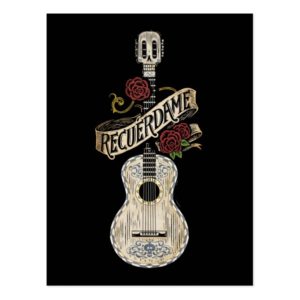 Disney Pixar Coco | Rustic Recuerdame Guitar Postcard
