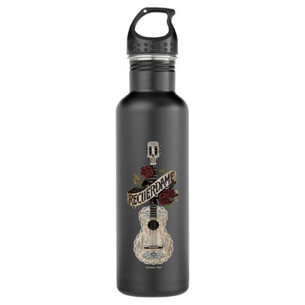 Disney Pixar Coco | Rustic Recuerdame Guitar Stainless Steel Water Bottle