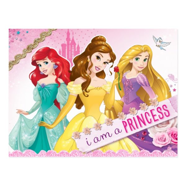 Disney Princess | Ariel, Belle and Rapunzel Postcard
