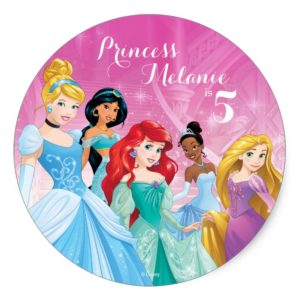 Disney Princess | Birthday Classic Round Sticker