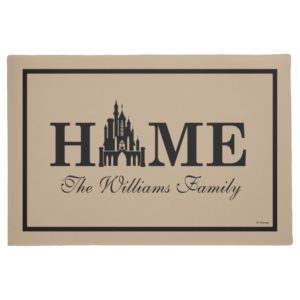Disney Princess Castle | Home with Family Name Doormat