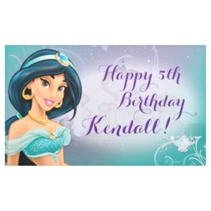 Disney Princess Jasmine Birthday Banner