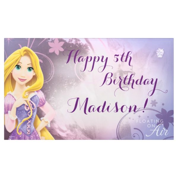 Disney Princess Rapunzel Birthday Banner