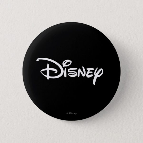 Disney White Logo Button