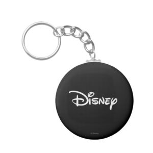 Disney White Logo Keychain