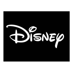 Disney White Logo Postcard