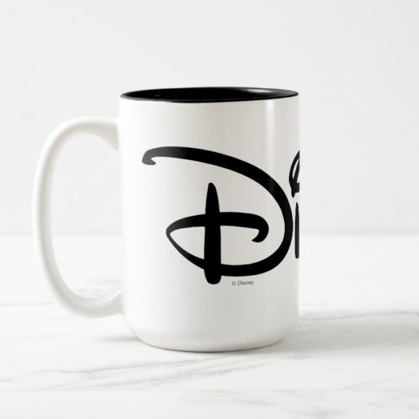 Disney White Logo Two-Tone Coffee Mug