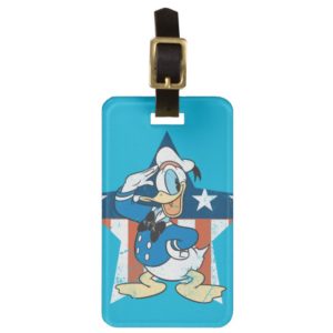 Donald Duck | Salute with Patriotic Star Bag Tag