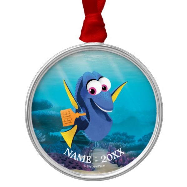 Dory | Finding Dory Smiling Add Your Name Metal Ornament