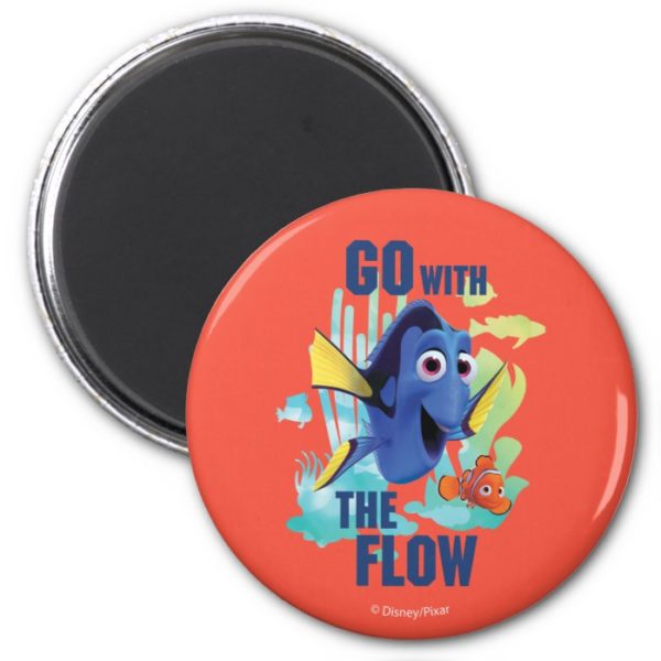 Dory & Nemo | Go with the Flow Watercolor Graphic Magnet