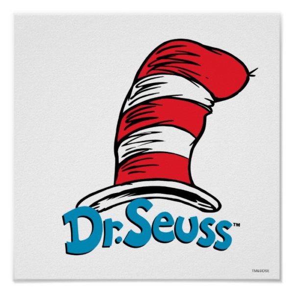 Dr. Seuss Hat Logo Poster